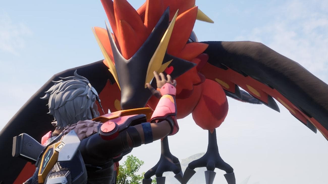 Στιγμιότυπο οθόνης Palworld ενός ιπτάμενου Pal