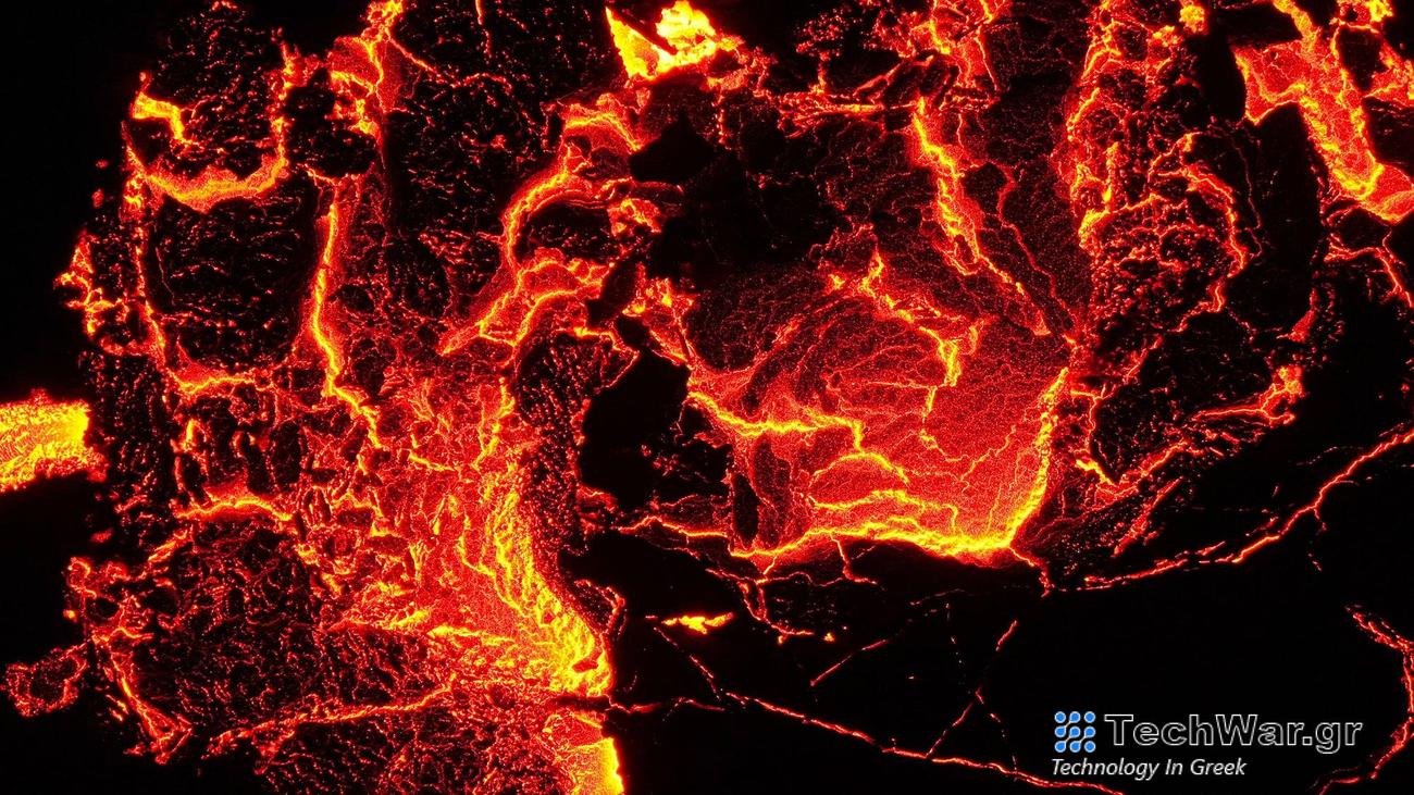 Lava closeup volcanic