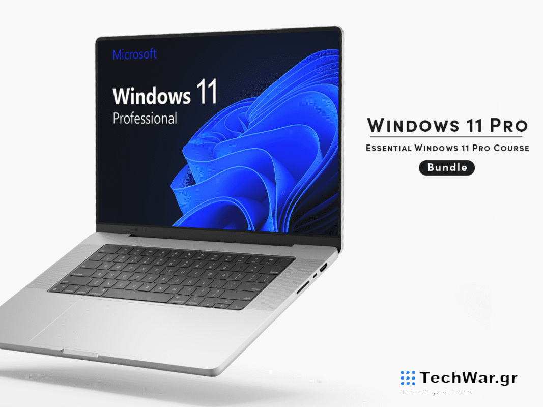 A laptop with Windows 11 professional pulled up on it.