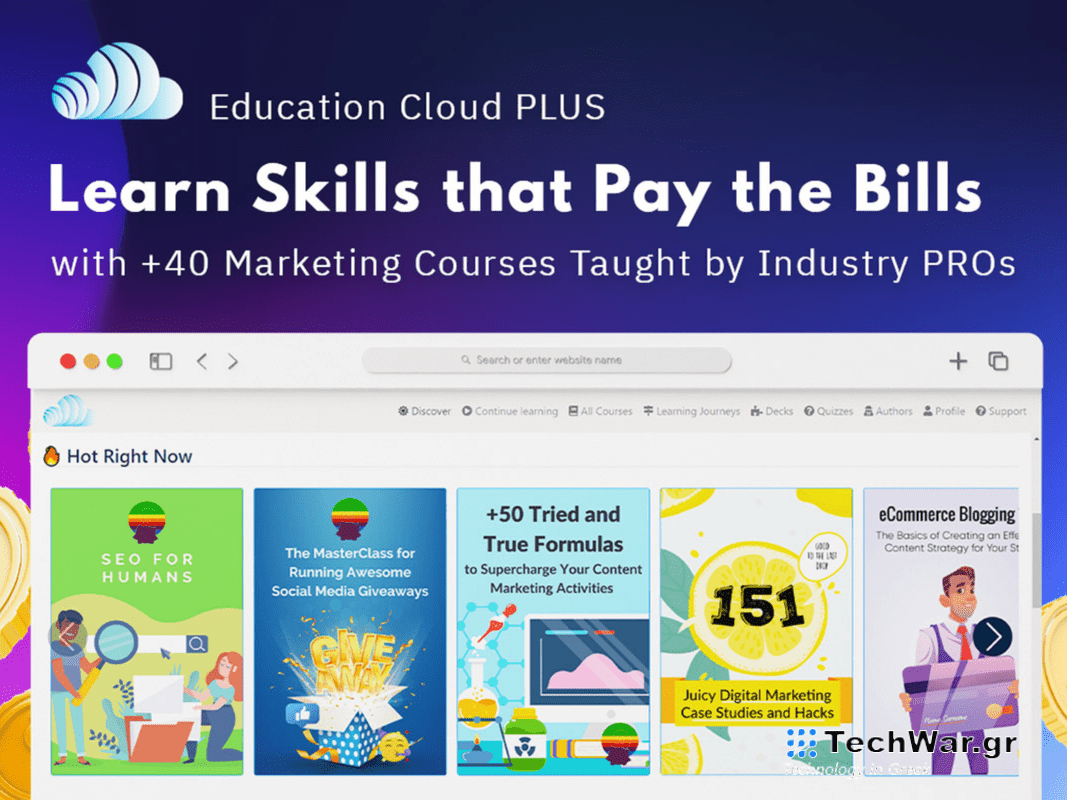 An Education Cloud PLUS deal advertisement