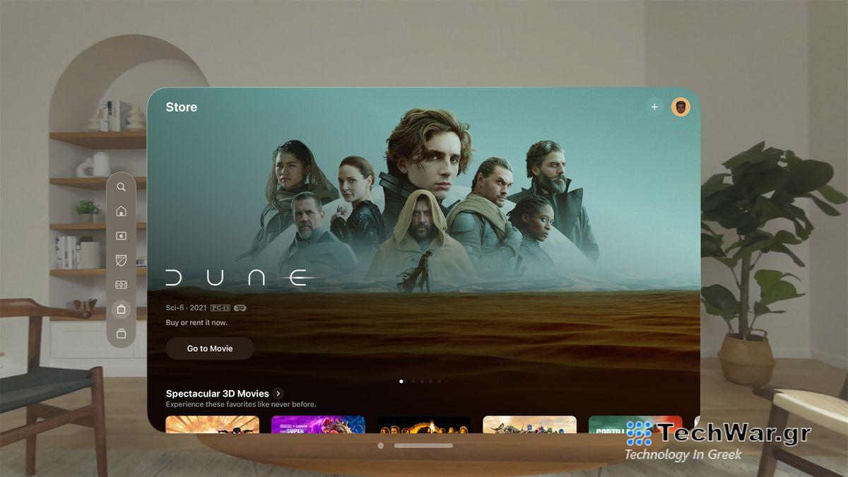 Dune on Apple Vision Pro
