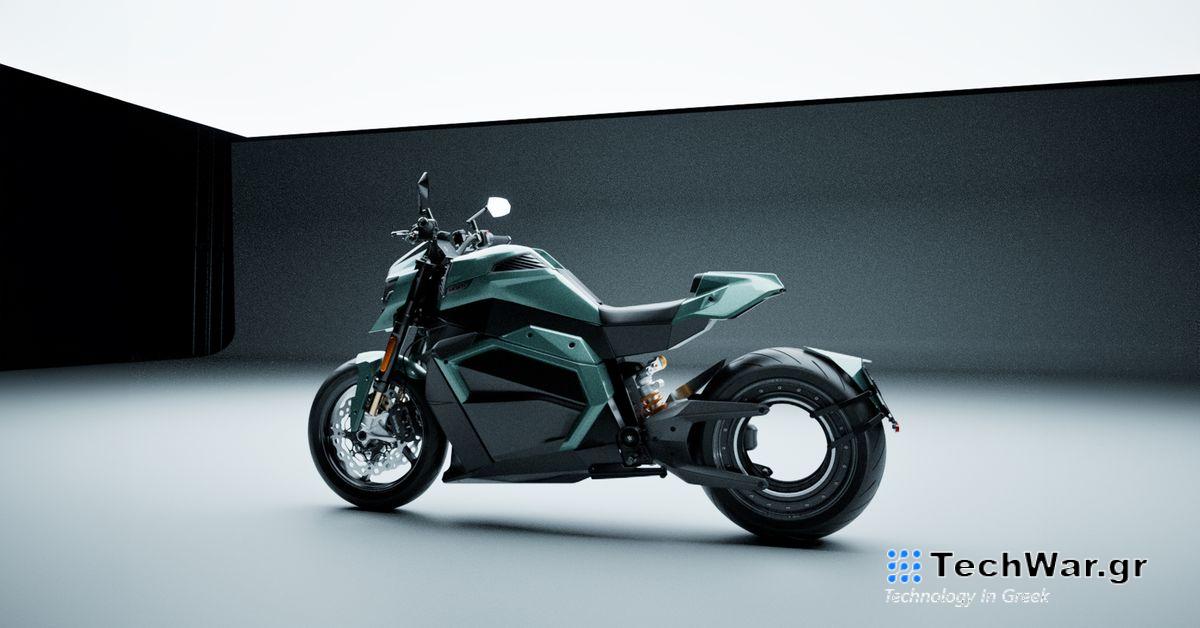 Η Hubless ηλεκτρική μοτοσυκλέτα με στυλ επιστημονικής φαντασίας και υπέροχο όνομα