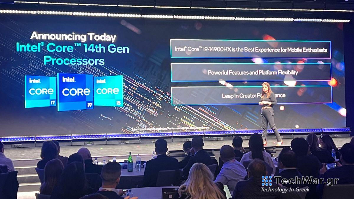 Intel Core 14th-gen announcement at CES 2024