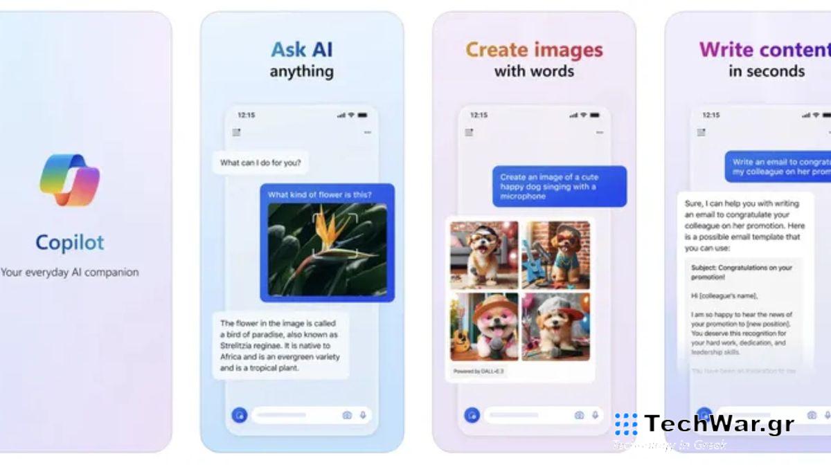 Microsoft Copilot app for iOS