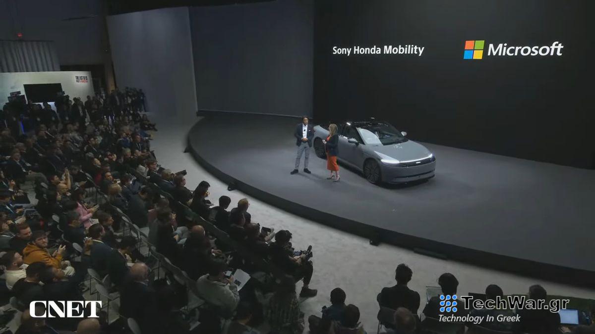 Image of Microsoft partnering with the Sony Honda Mobility