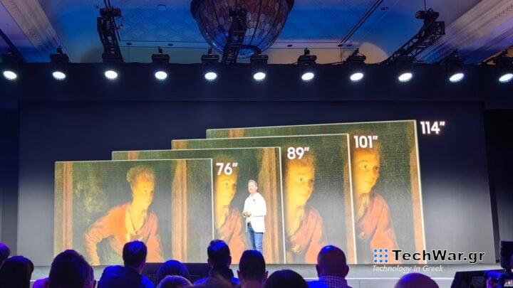 Samsung Micro LED TV Lineup Sizes CES 2024