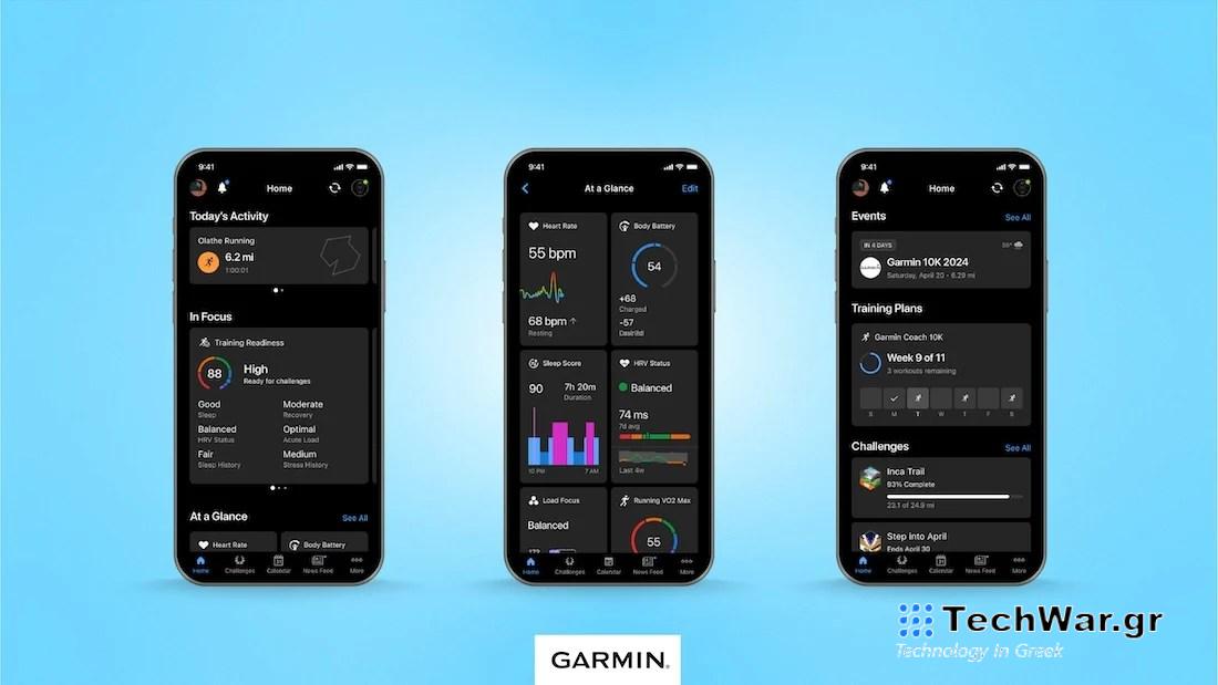 Garmin Connect gets a new look: Simplified design provides a more customized experience