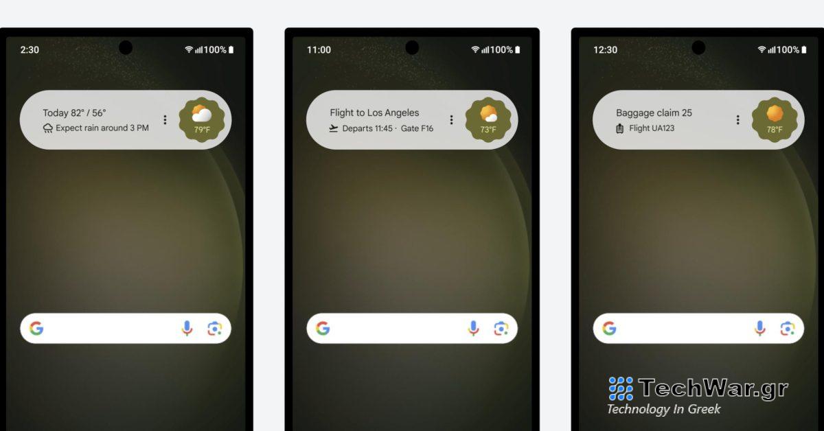 Μπορείτε να κάνετε κύλιση στο γραφικό στοιχείο Με μια ματιά
