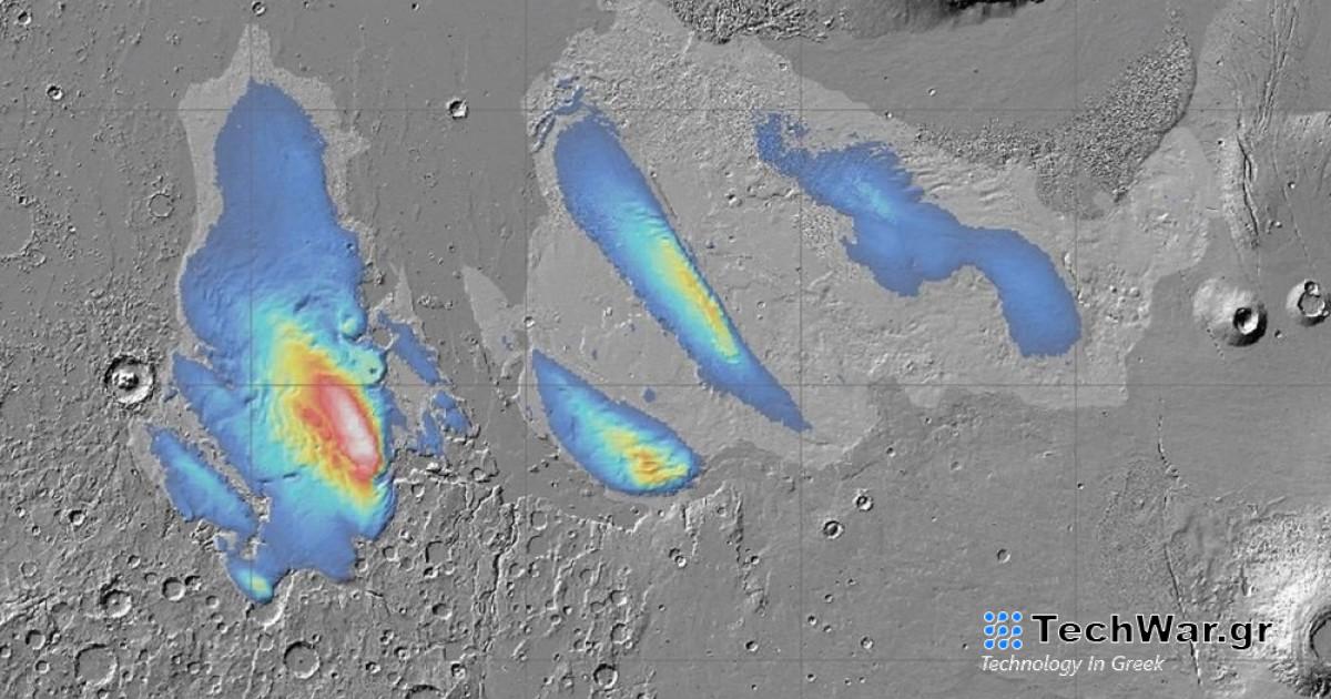 Οι υπόγειοι υδάτινοι παγετώνες στον Άρη έχουν πάχος πάνω από 3 km