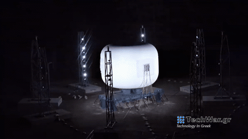 GIF of Sierra Space LIFE module exploding during pressure test