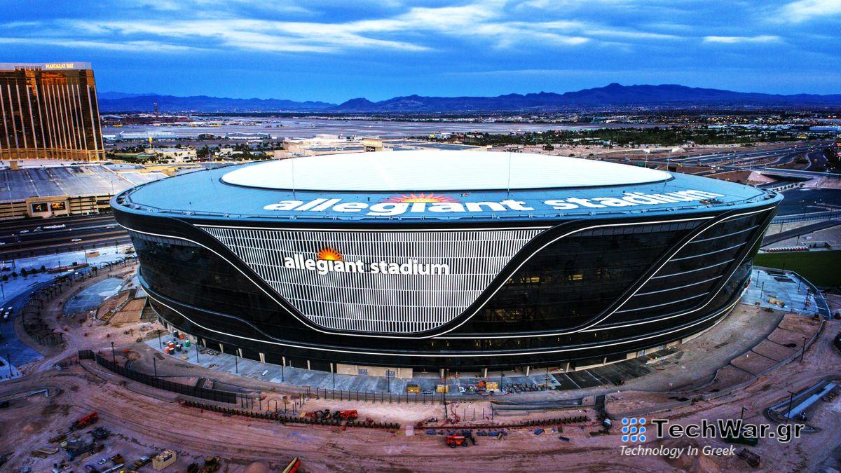 Allegiant Stadium in Las Vegas, the home of Super Bowl 2024.