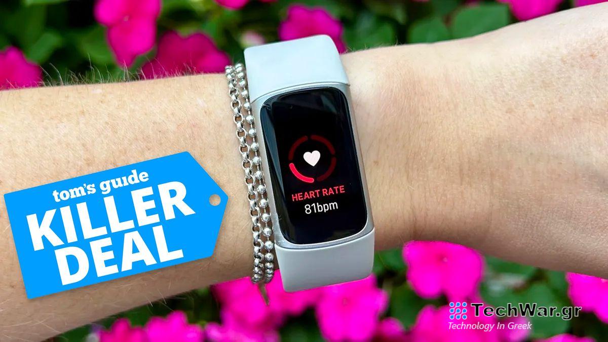 Fitbit Charge 6 on wrist.