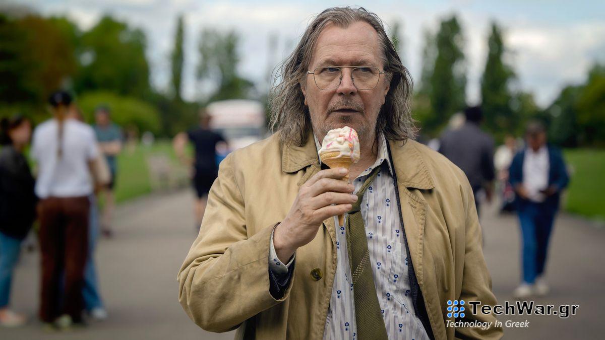 Jackson Lamb enjoys an ice cream in Slow Horses season 3