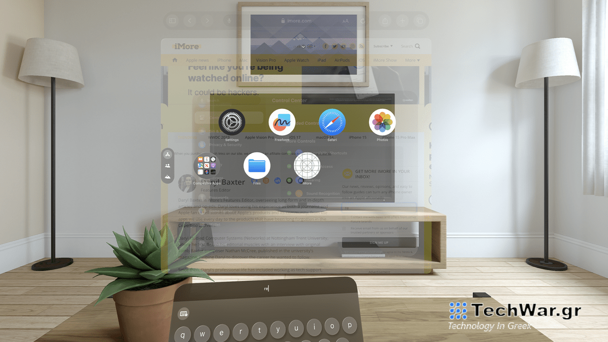 visionOS Home Screen