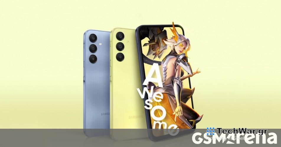 Το Samsung Galaxy A15 5G και το Galaxy A25 5G κάνουν το ντεμπούτο τους στις ΗΠΑ
