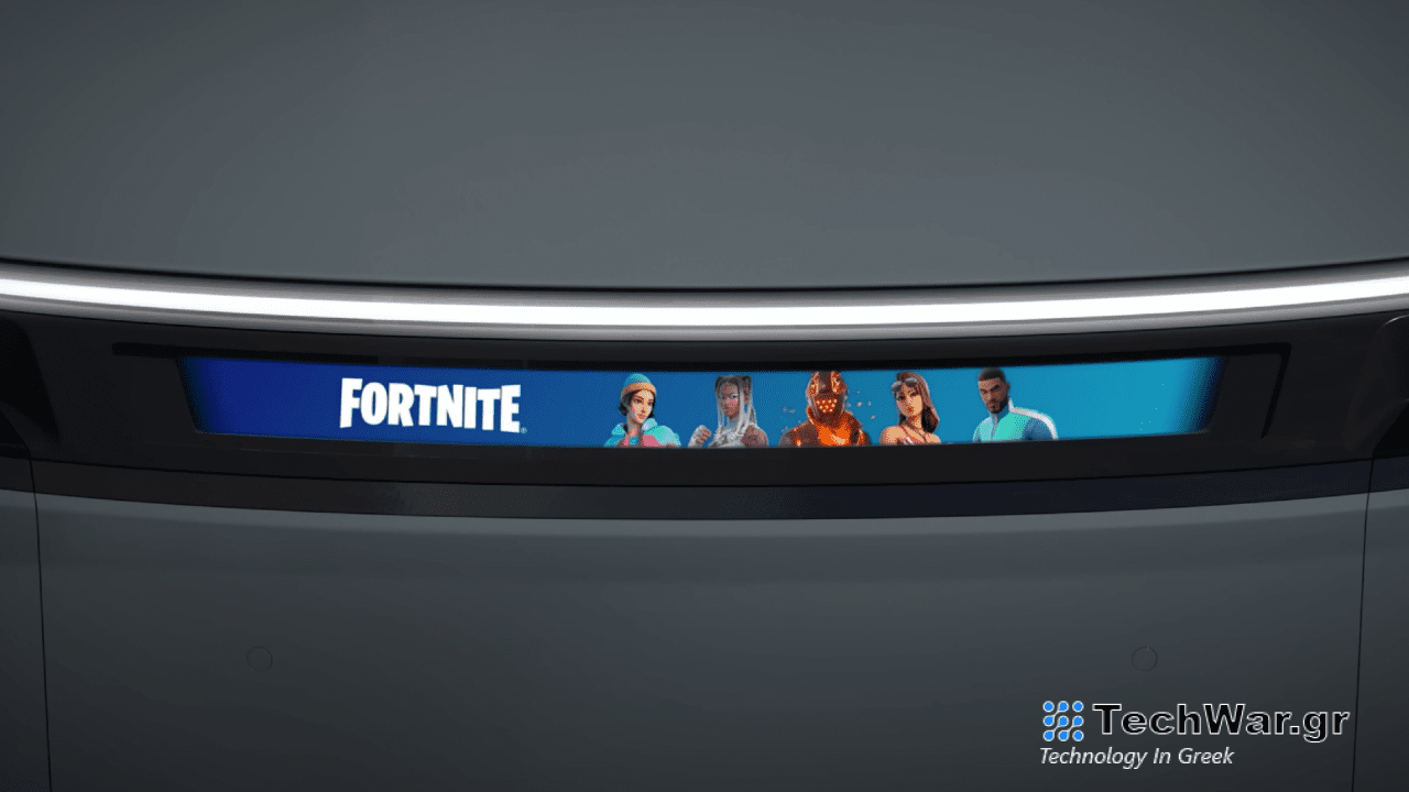 Το ηλεκτρικό αυτοκίνητο της Sony και της Honda μπορεί να εμφανίσει το Fortnite Fandom στον μπροστινό προφυλακτήρα σας