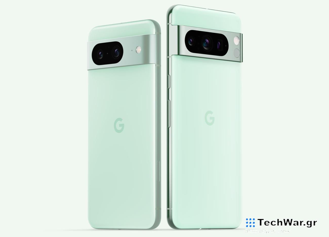 Το νέο χρώμα Pixel 8 και Pixel 8 Pro είναι απολύτως Mint
