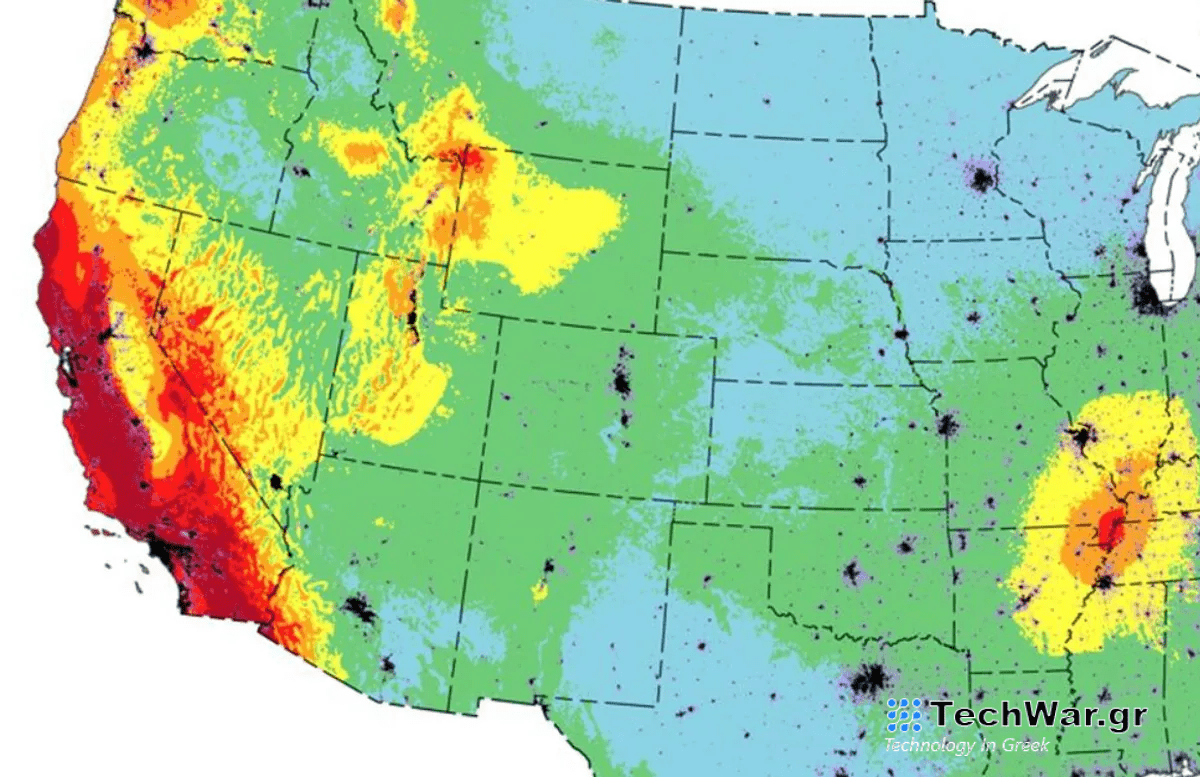 Τρομακτική μελέτη: Σχεδόν το 75% των ΗΠΑ κινδυνεύει από καταστροφικούς σεισμούς