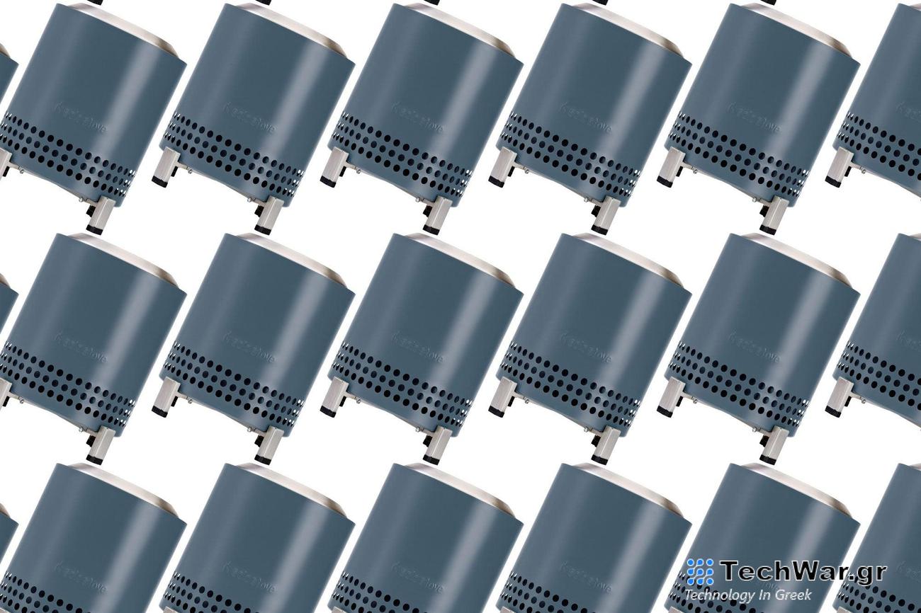 A Solo Stove Mesa XL in a brick pattern on a white background