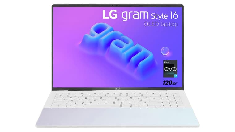The LG Gram Style 16 laptop