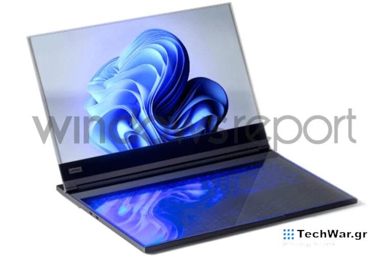 leaked lenovo transparent display notebook