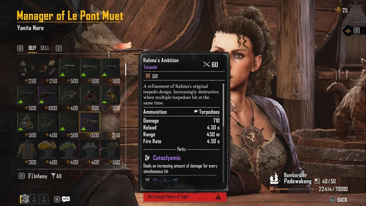 Συγκεντρώστε Pieces of Eight για να μπορείτε να αγοράσετε μερικά ωραία πράγματα.