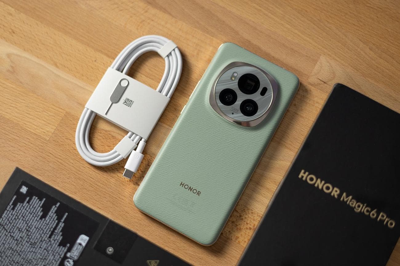 Honor Magic 6 Pro unboxing (Image credit - PhoneArena) - Honor Magic 6 Pro Review: The Jade Warrior