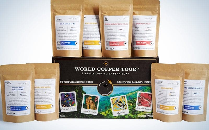 Bean Box World Coffee Tour gift box