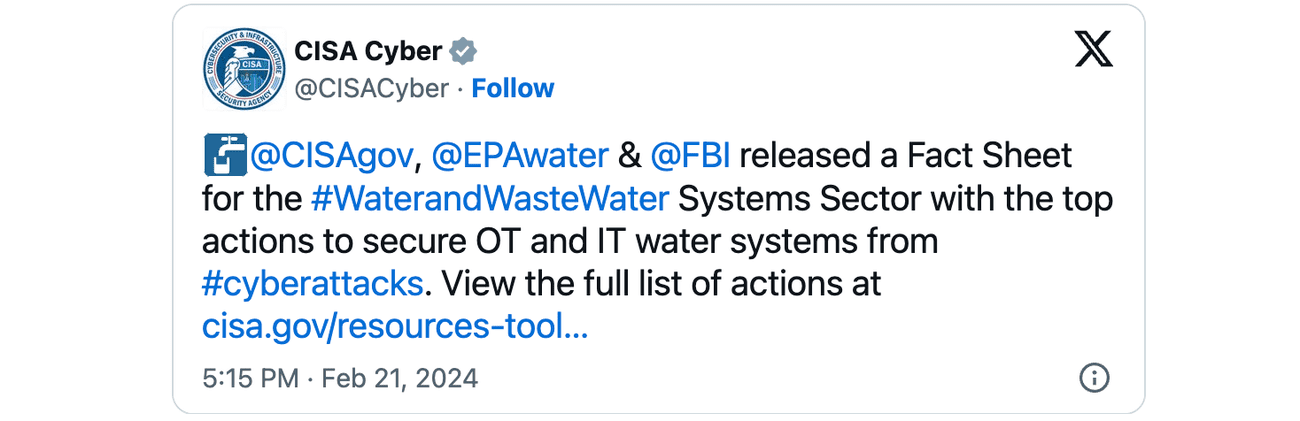 CISA WWS καθοδήγηση