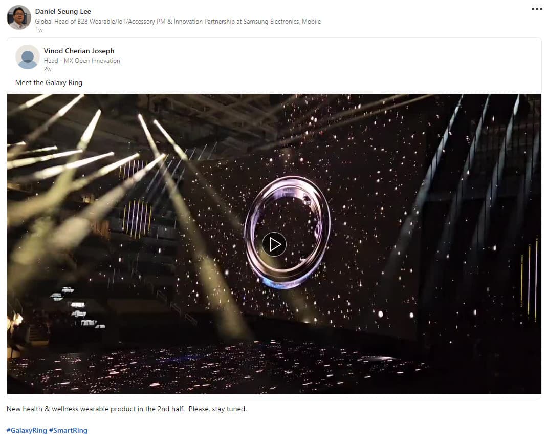 Παράθυρο εκτόξευσης του δαχτυλιδιού Galaxy Daniel Seung Lee