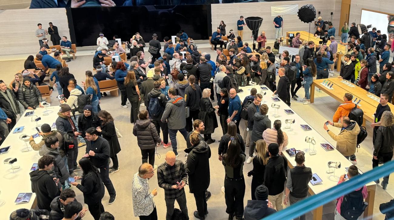 Παρουσίαση στο κατάστημα Apple Vision Pro