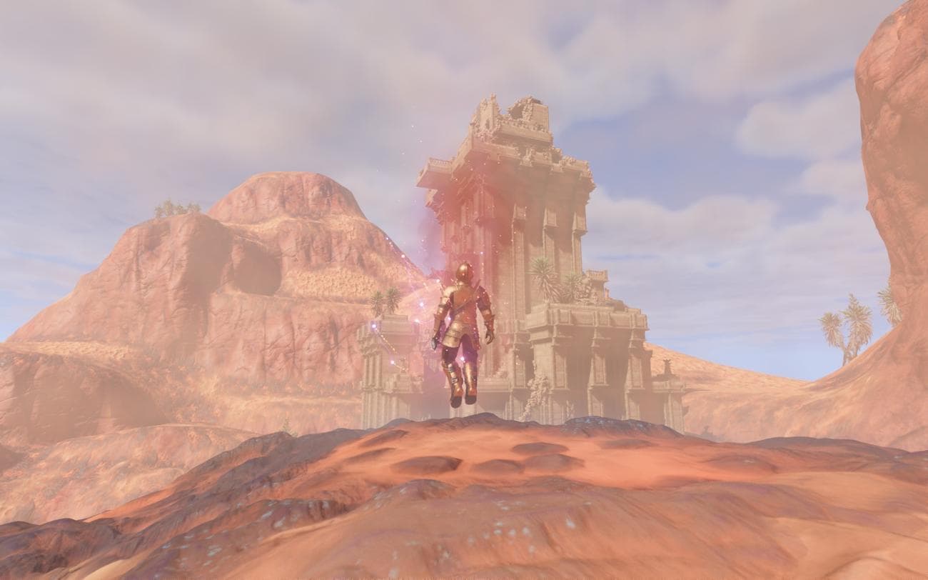 Ο παίκτης τηλεμεταφορά στο Enshrouded