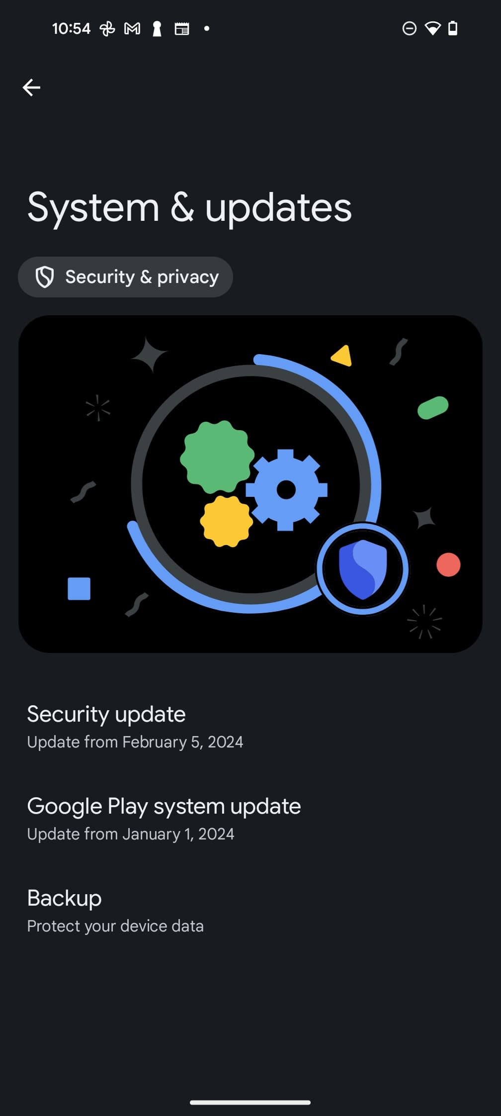 Pixels ενημέρωσης συστήματος Google Play 1 Ιανουαρίου 2024