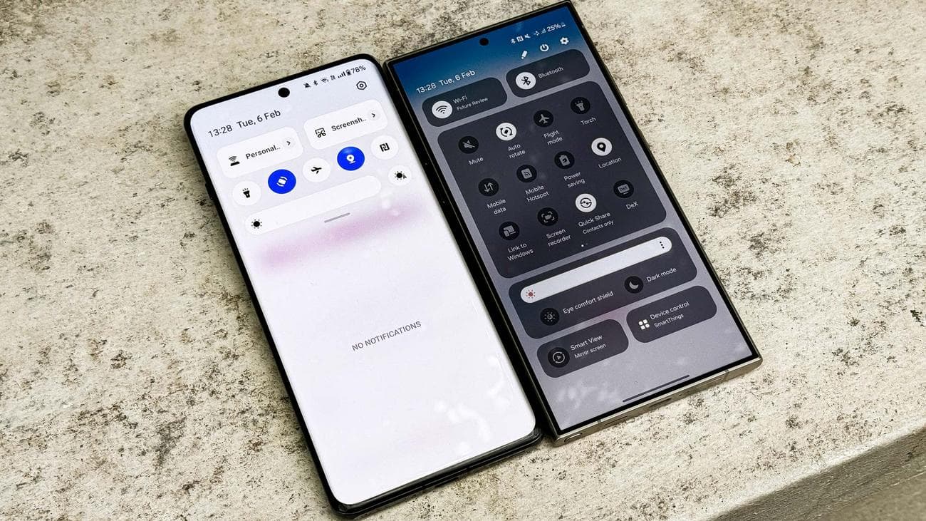 Οθόνες OnePlus 12 και Galaxy S24 Ultra