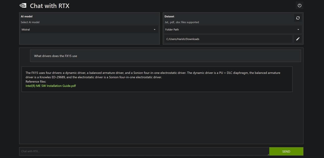 NVIDIA Chat με επίδειξη τεχνολογίας RTX