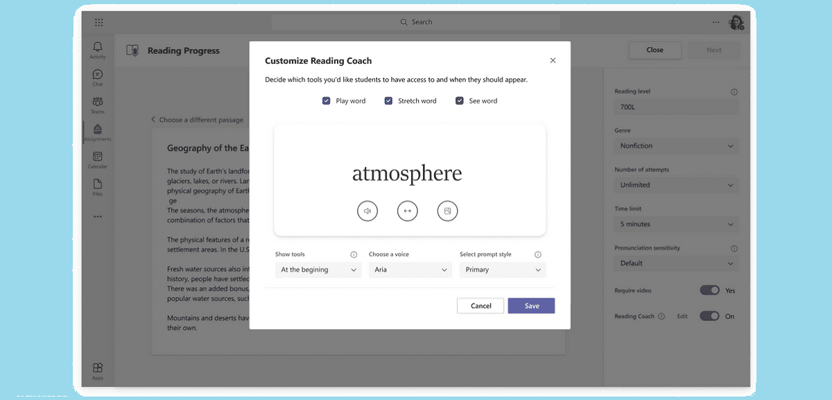 προπονητής ανάγνωσης