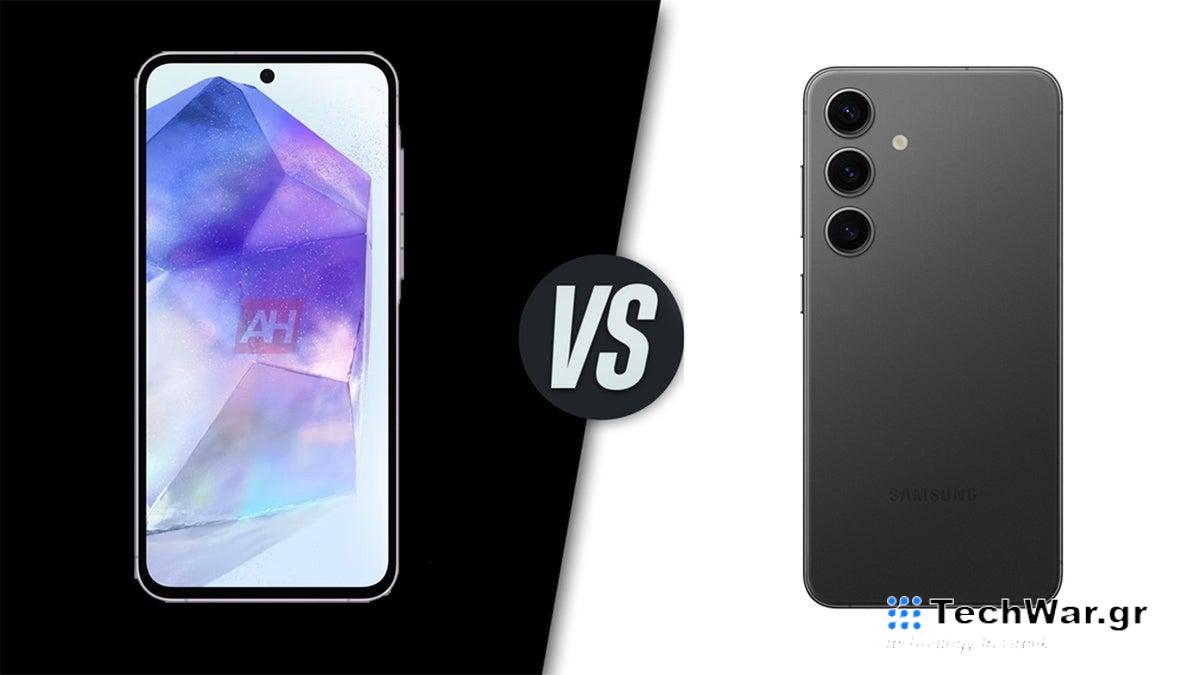 Samsung Galaxy A55 vs Galaxy S24: Το Formulaic mid-ranger συναντά μια σωστή ναυαρχίδα