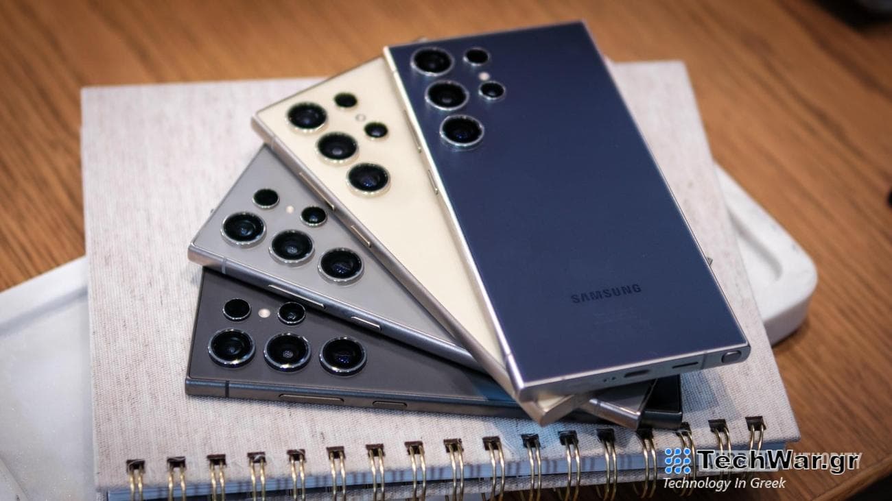 Samsung Galaxy S24 Ultra colors on notepad