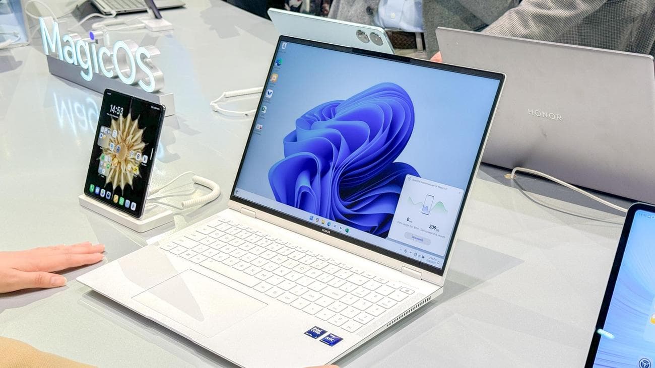 Λειτουργίες συνέχειας Honor MagicRing σε χρήση σε αναδιπλούμενο τηλέφωνο, φορητό υπολογιστή και tablet