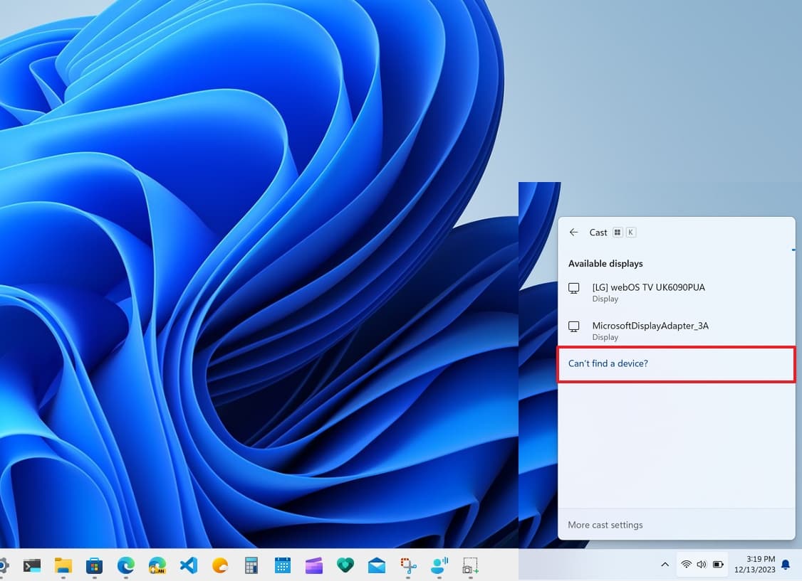 Δεν είναι δυνατή η εύρεση συσκευής