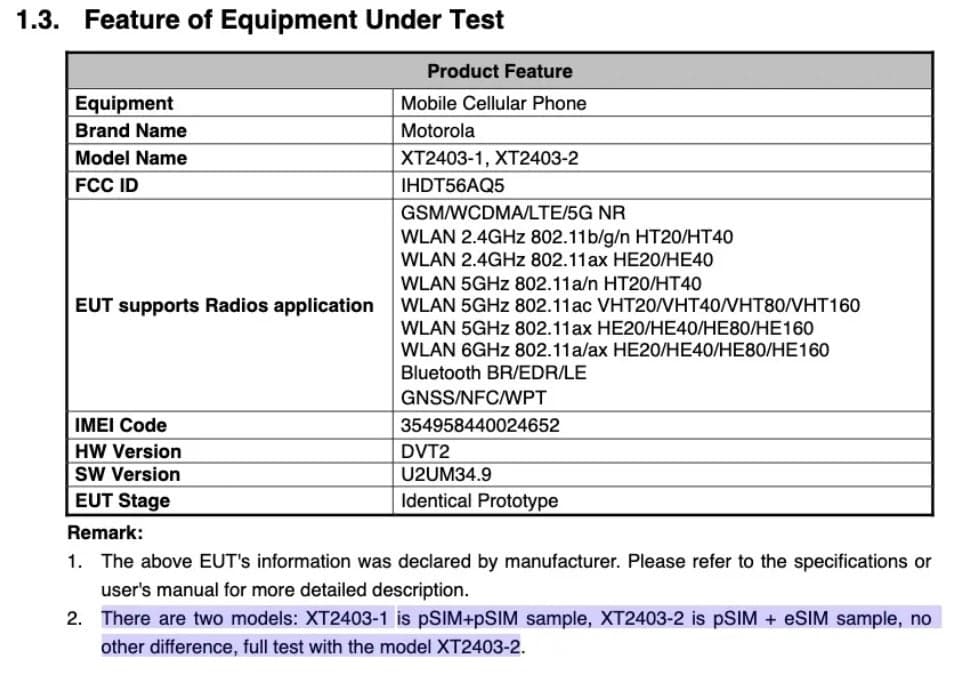 Πιστοποίηση για τις επιφάνειες Motorola Edge 50 Pro - Motorola Edge 50 Pro σε διάφορους ιστότοπους πιστοποίησης