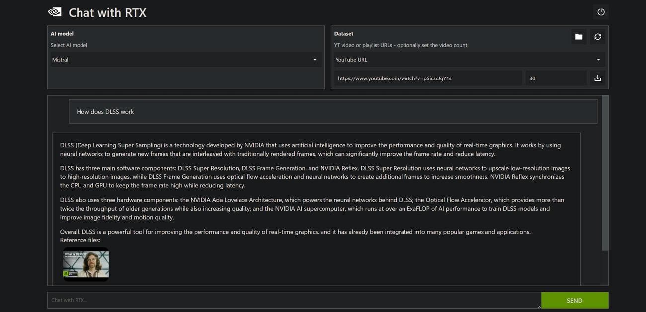 NVIDIA Chat με επίδειξη τεχνολογίας RTX