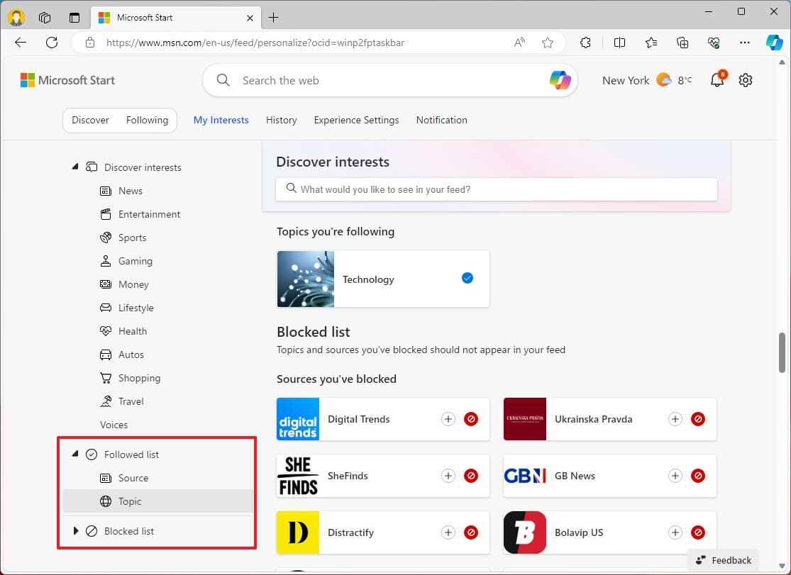 Λίστα μπλοκ γραφικών στοιχείων