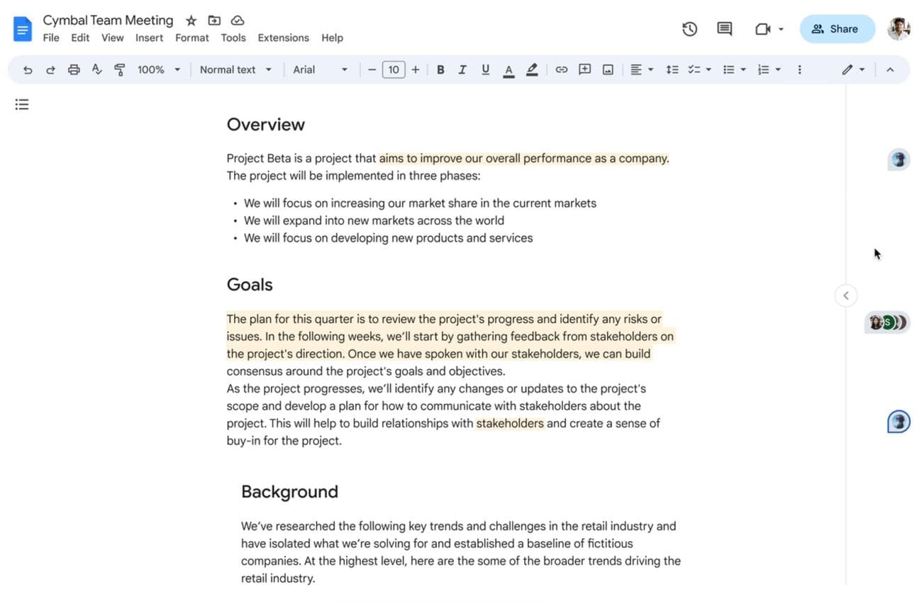 Επανασχεδιασμός σχολίων των Εγγράφων Google