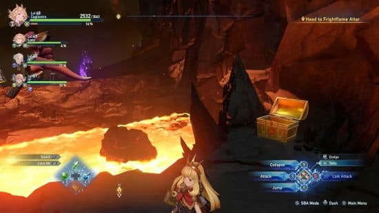 Η τοποθεσία του μυστικού όπλου της Io στο Granblue Fantasy Relink.