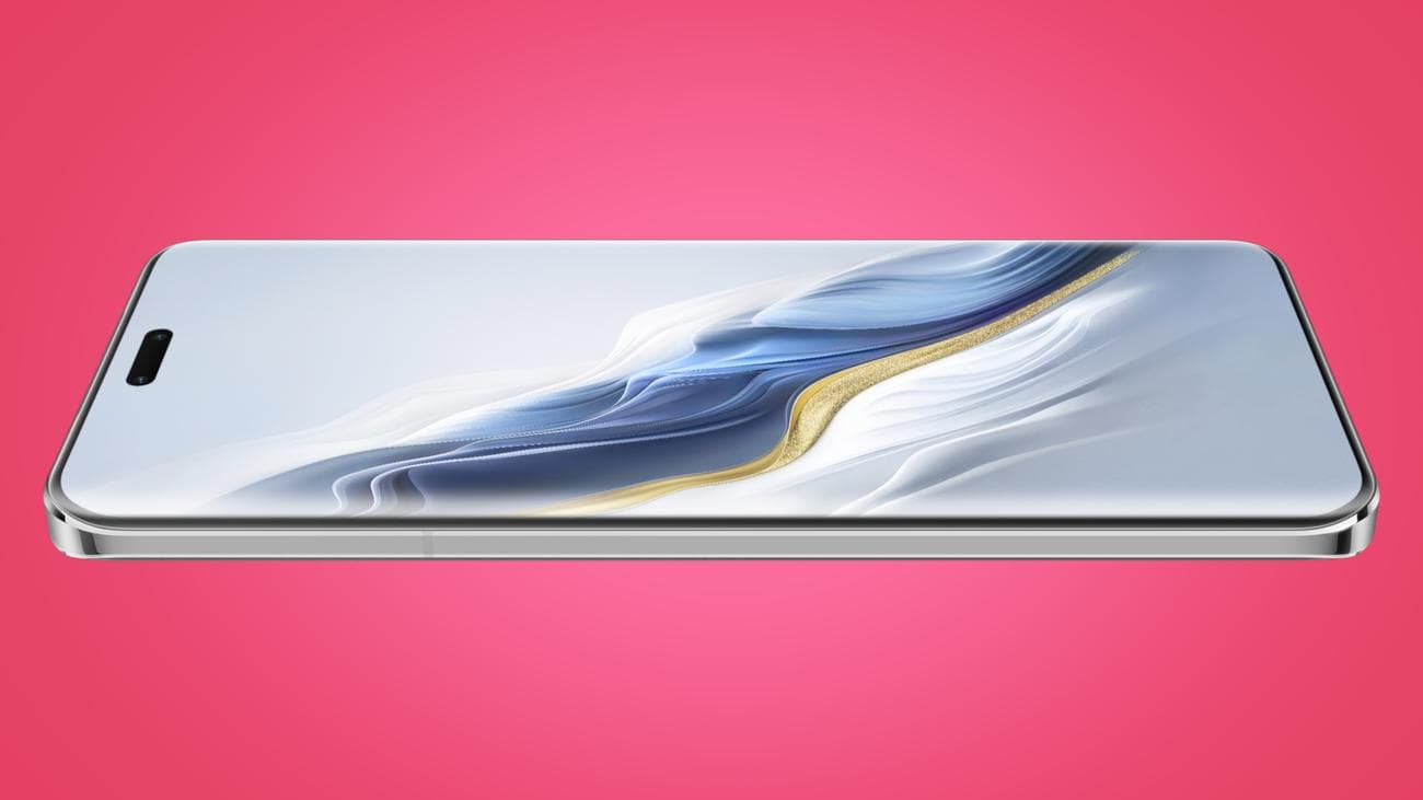 Honor Magic 6 Pro σε ροζ φόντο