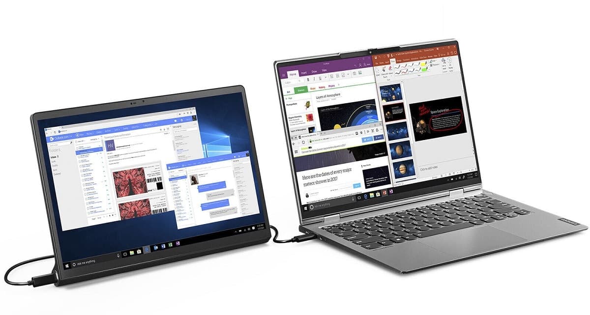 επέκταση της οθόνης του φορητού υπολογιστή