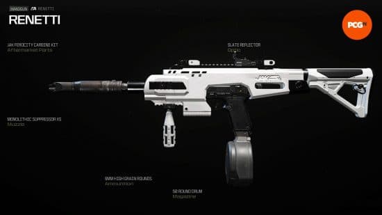 Best MW3 loadouts: a handgun with an outer 3D printed shell.