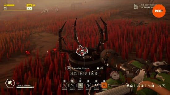 Η βάση στην οποία κάθεται ένας συμπιεστής Sap, ο οποίος μπορεί να θρυμματιστεί για να παρέχει μια δέσμη Pacific Drive ThermoSap Crystals