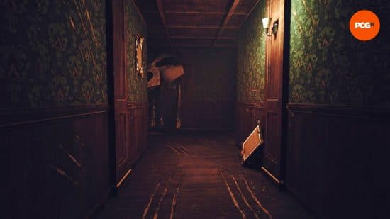 Ανασκόπηση Poppy Playtime: Ένας σκοτεινός και βρώμικος διάδρομος, με βαθιές γρατσουνιές στους τοίχους και τα πατώματα, στο Poppy Playtime Κεφάλαιο 3.